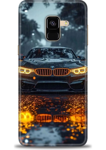 Samsung Galaxy A8 2018 Hd Baskılı Kılıf + Seramik Tam Kaplayan Ekran Koruyucu 488
