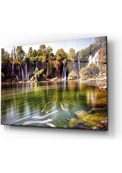 Doğa Manzara Cam Tablo 4mm Dayanıklı Temperli Cam
