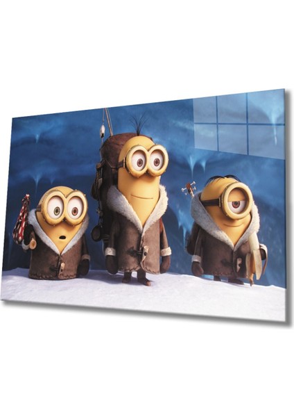 Minyonlar Cam Tablo