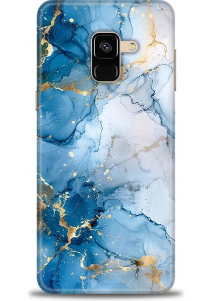 Samsung Galaxy A8 2018 Hd Baskılı Kılıf + Seramik Tam Kaplayan Ekran Koruyucu 312