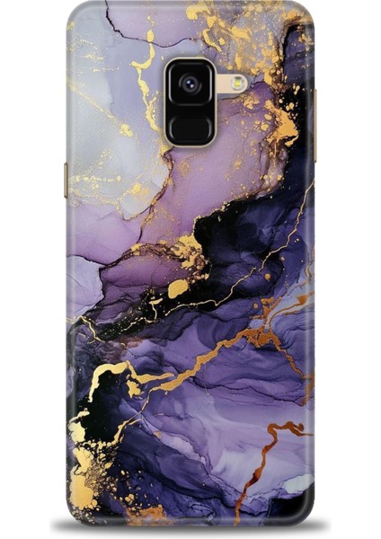 Samsung Galaxy A8 2018 Hd Baskılı Kılıf + Seramik Tam Kaplayan Ekran Koruyucu 315