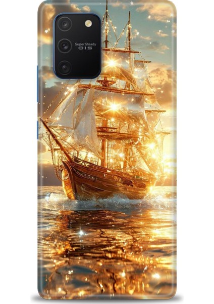 Samsung Galaxy A91 Hd Baskılı Kılıf + Seramik Tam Kaplayan Ekran Koruyucu 234