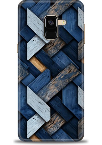 Samsung Galaxy A8 2018 Hd Baskılı Kılıf + Seramik Tam Kaplayan Ekran Koruyucu 322