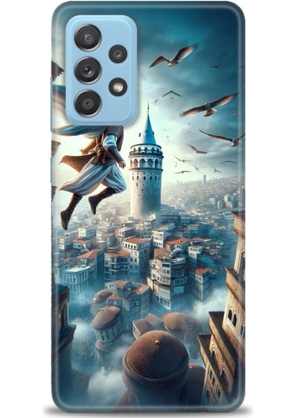 Samsung Galaxy A52S 5g Hd Baskılı Kılıf + Seramik Tam Kaplayan Ekran Koruyucu 224