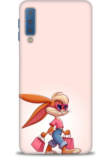 Samsung Galaxy A7 2018 Hd Baskılı Kılıf + Seramik Tam Kaplayan Ekran Koruyucu 404