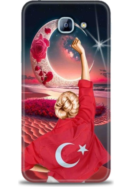 Samsung Galaxy A8 2016 Hd Baskılı Kılıf + Seramik Tam Kaplayan Ekran Koruyucu 249