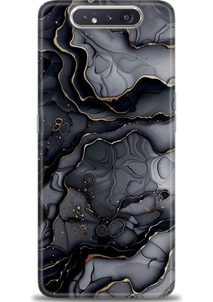 Samsung Galaxy A80 Hd Baskılı Kılıf + Seramik Tam Kaplayan Ekran Koruyucu 314