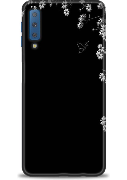 Samsung Galaxy A7 2018 Hd Baskılı Kılıf + Seramik Tam Kaplayan Ekran Koruyucu 140