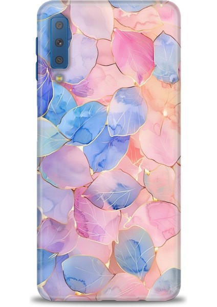 Samsung Galaxy A7 2018 Hd Baskılı Kılıf + Seramik Tam Kaplayan Ekran Koruyucu 316