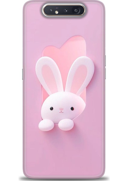 Samsung Galaxy A80 Hd Baskılı Kılıf + Seramik Tam Kaplayan Ekran Koruyucu 74