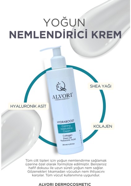 Hydraboost Cream, Yoğun Nemlendirici & Cilt Bariyeri 24 Saat Etkili, Shea Yağı & Kolajen & Hyaluronik Acid İçerikli, 200 ml fiyatları