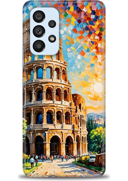 Samsung Galaxy A53 5g Hd Baskılı Kılıf + Seramik Tam Kaplayan Ekran Koruyucu 262