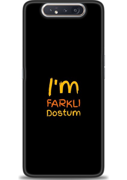 Samsung Galaxy A80 Hd Baskılı Kılıf + Seramik Tam Kaplayan Ekran Koruyucu 399