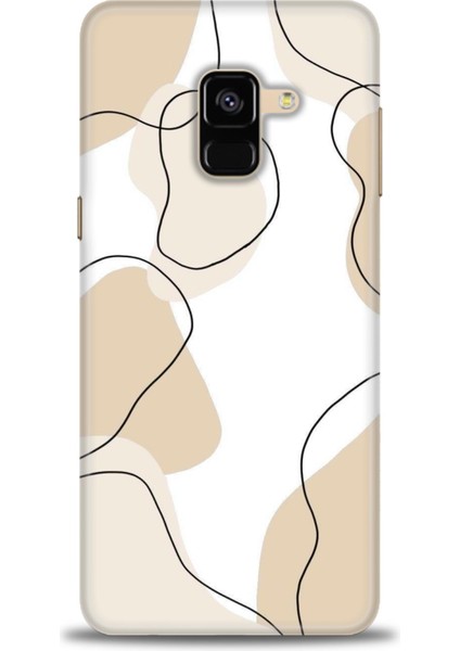 Samsung Galaxy A8 2018 Hd Baskılı Kılıf + Seramik Tam Kaplayan Ekran Koruyucu 179