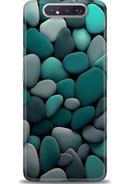 Samsung Galaxy A80 Hd Baskılı Kılıf + Seramik Tam Kaplayan Ekran Koruyucu 346