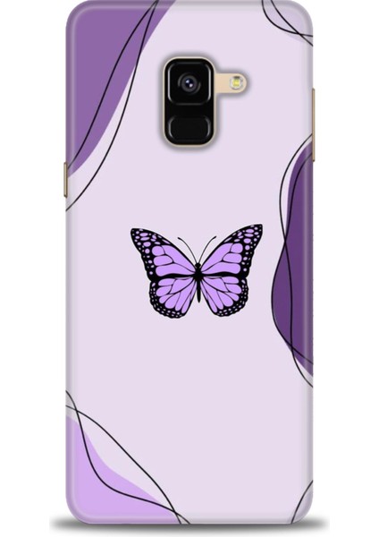 Samsung Galaxy A8 2018 Hd Baskılı Kılıf + Seramik Tam Kaplayan Ekran Koruyucu 182