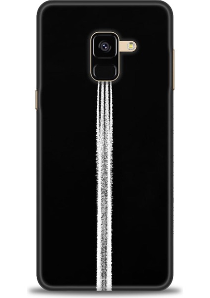 Samsung Galaxy A8 2018 Hd Baskılı Kılıf + Seramik Tam Kaplayan Ekran Koruyucu 387