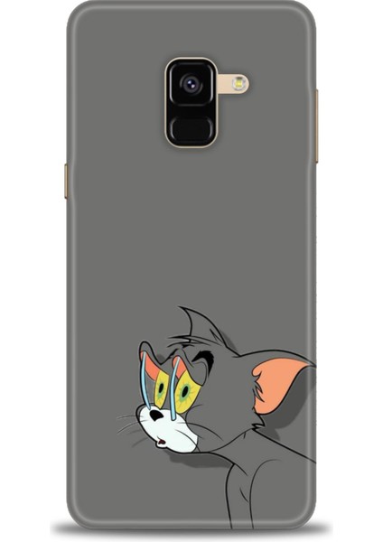 Samsung Galaxy A8 2018 Hd Baskılı Kılıf + Seramik Tam Kaplayan Ekran Koruyucu 408