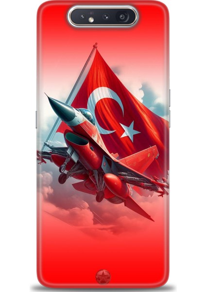 Samsung Galaxy A80 Hd Baskılı Kılıf + Seramik Tam Kaplayan Ekran Koruyucu 38