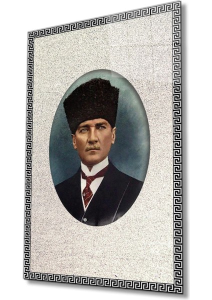 Atatürk Cam Tablo 4 mm Dayanıklı Temperli Cam