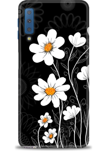 Samsung Galaxy A7 2018 Hd Baskılı Kılıf + Seramik Tam Kaplayan Ekran Koruyucu 133