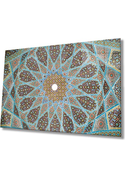 Dini Islami Motif Cam Tablo Ev ve Ofis Duvar Dekoru Hediyelik Büyük Tablo Cam