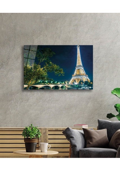 Eyfel Kulesi Cam Tablo, Ev ve Ofis Duvar Dekoru Hediyelik Büyük Tablo Dayanıklı Cam fiyatları