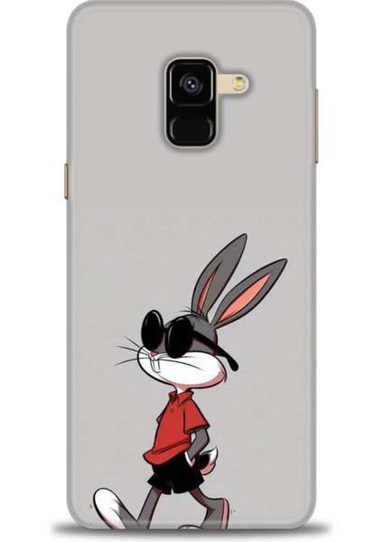 Samsung Galaxy A8 2018 Hd Baskılı Kılıf + Seramik Tam Kaplayan Ekran Koruyucu 403