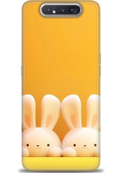 Samsung Galaxy A80 Hd Baskılı Kılıf + Seramik Tam Kaplayan Ekran Koruyucu 78