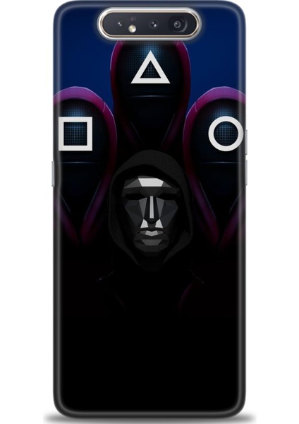 Samsung Galaxy A80 Hd Baskılı Kılıf + Seramik Tam Kaplayan Ekran Koruyucu 283