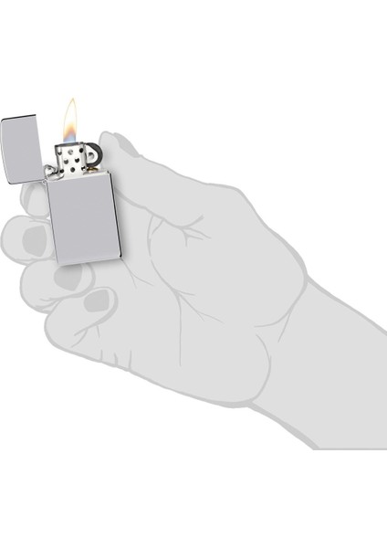 Çakmak Slim Hi Polish Chrome Şık Tasarım Benzinli Rüzgar Geçirmez 1610-001407 fırsatları