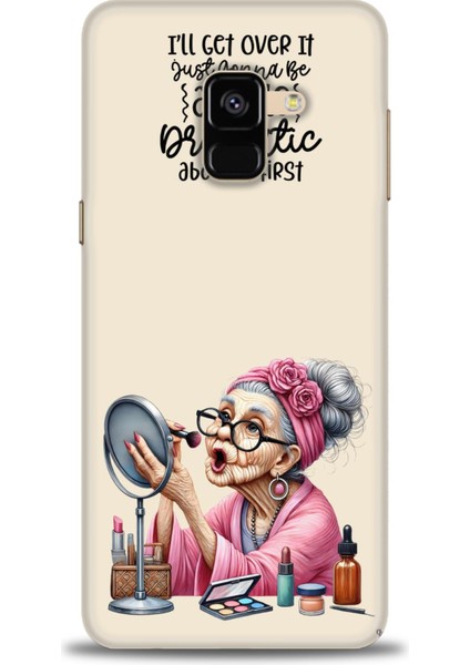 Samsung Galaxy A8 2018 Hd Baskılı Kılıf + Seramik Tam Kaplayan Ekran Koruyucu 48