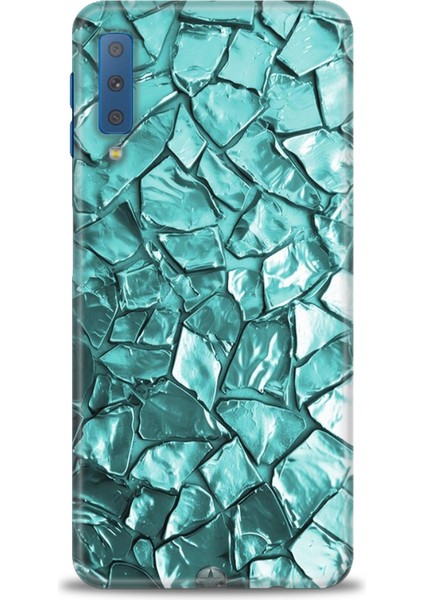 Samsung Galaxy A7 2018 Hd Baskılı Kılıf + Seramik Tam Kaplayan Ekran Koruyucu 335
