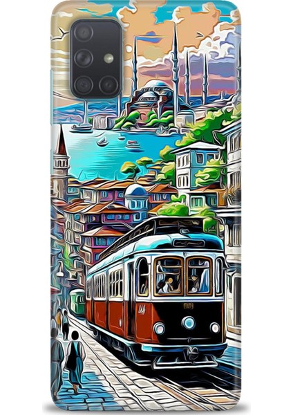 Samsung Galaxy A71 Hd Baskılı Kılıf + Seramik Tam Kaplayan Ekran Koruyucu 225