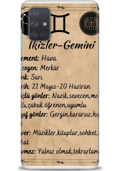 Samsung Galaxy A71 Hd Baskılı Kılıf + Seramik Tam Kaplayan Ekran Koruyucu 471