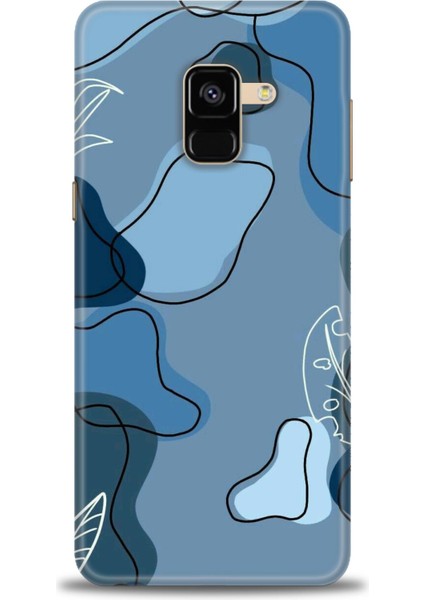 Samsung Galaxy A8 2018 Hd Baskılı Kılıf + Seramik Tam Kaplayan Ekran Koruyucu 172
