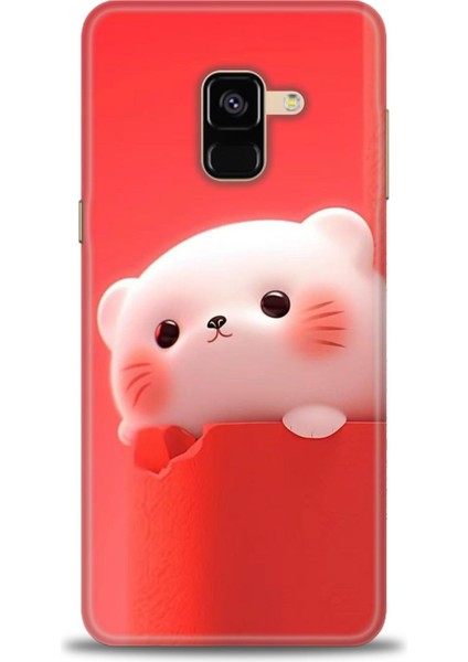 Samsung Galaxy A8 2018 Hd Baskılı Kılıf + Seramik Tam Kaplayan Ekran Koruyucu 75