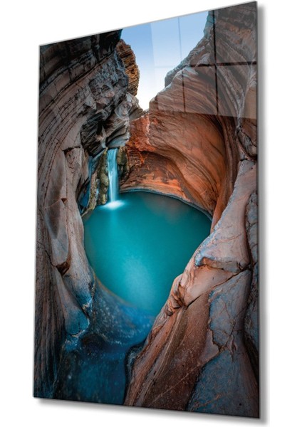 Doğa Şelale 4mm Dayanıklı Cam Tablo Temperli Cam