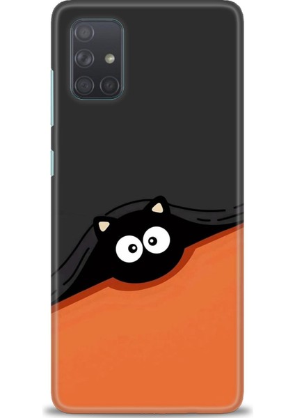 Samsung Galaxy A71 Hd Baskılı Kılıf + Seramik Tam Kaplayan Ekran Koruyucu 80