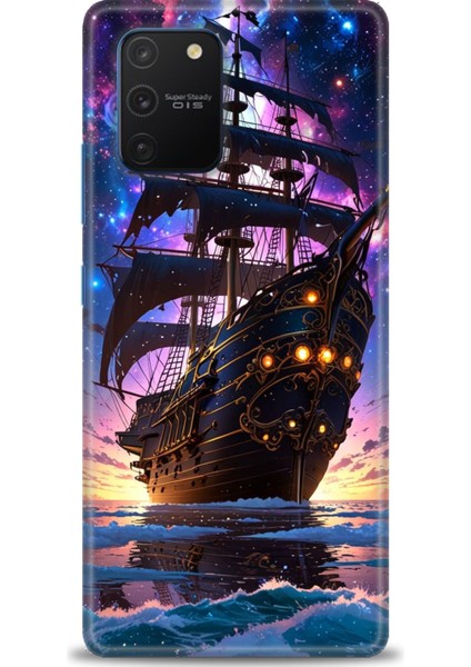 Samsung Galaxy A91 Hd Baskılı Kılıf + Seramik Tam Kaplayan Ekran Koruyucu 236