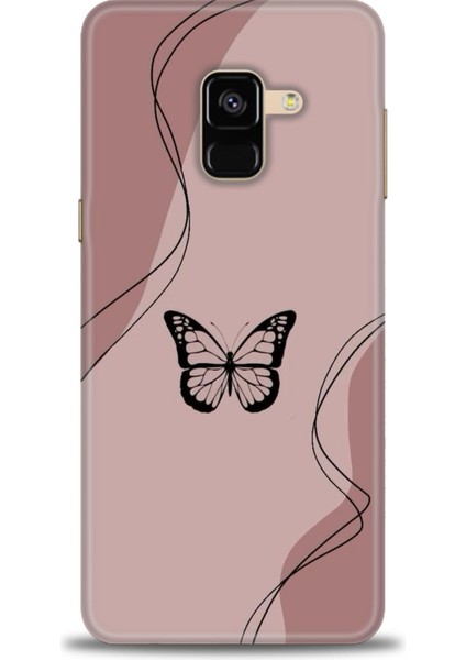 Samsung Galaxy A8 2018 Hd Baskılı Kılıf + Seramik Tam Kaplayan Ekran Koruyucu 183
