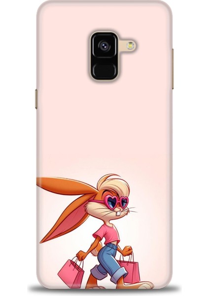 Samsung Galaxy A8 2018 Hd Baskılı Kılıf + Seramik Tam Kaplayan Ekran Koruyucu 404