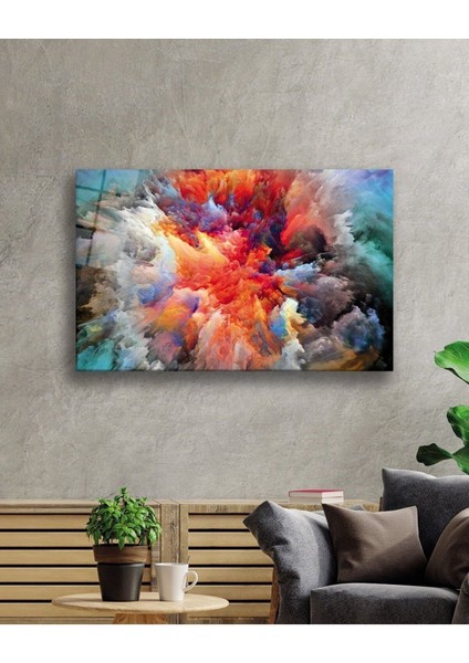 Soyut Cam Tablo 4mm Dayanıklı Temperli Cam fiyatları