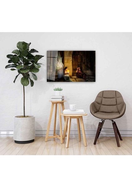 Melek Kız Cam Tablo 4mm Dayanıklı Temperli Cam fiyatları