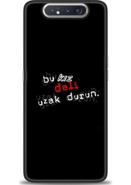 Samsung Galaxy A80 Hd Baskılı Kılıf + Seramik Tam Kaplayan Ekran Koruyucu 398