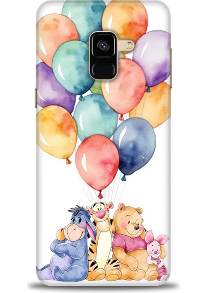 Samsung Galaxy A8 2018 Hd Baskılı Kılıf + Seramik Tam Kaplayan Ekran Koruyucu 60