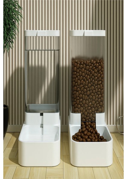 Otomatik Kedi ve Köpek Mama Su Kabı Sebili Pınarı 2'li Set Mama 2.1 kg Su Kasesi 3.8 Lt Kapasite fırsatları