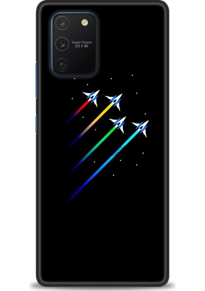 Samsung Galaxy A91 Hd Baskılı Kılıf + Seramik Tam Kaplayan Ekran Koruyucu 389