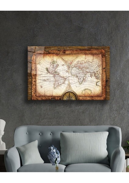 Dünya Haritası 64 Cam Tablo fiyatları