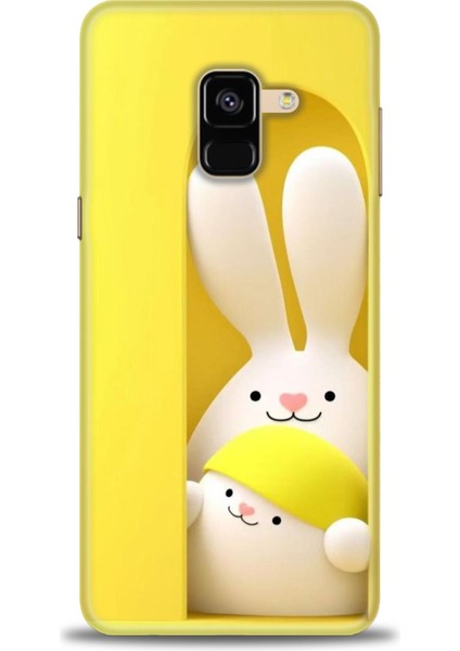 Samsung Galaxy A8 2018 Hd Baskılı Kılıf + Seramik Tam Kaplayan Ekran Koruyucu 72